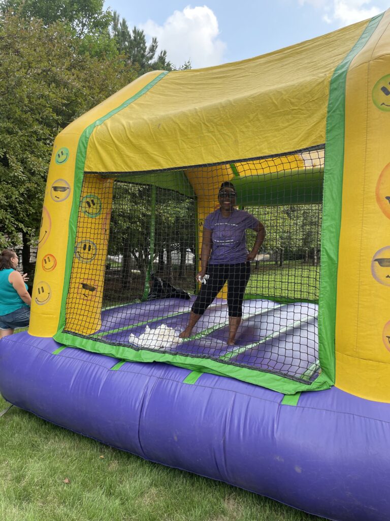 Linda Bouncy House setup