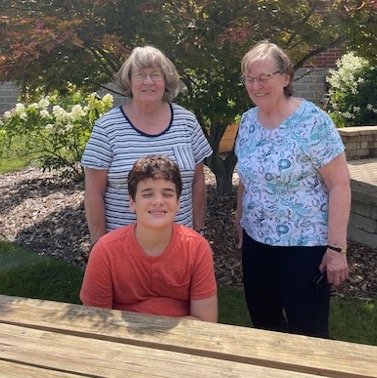 Student with Grandmother and Great Aunt