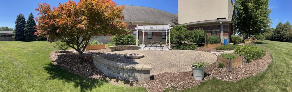 Outside Patio with Fire Pit