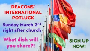 International Potluck March 2, 2025